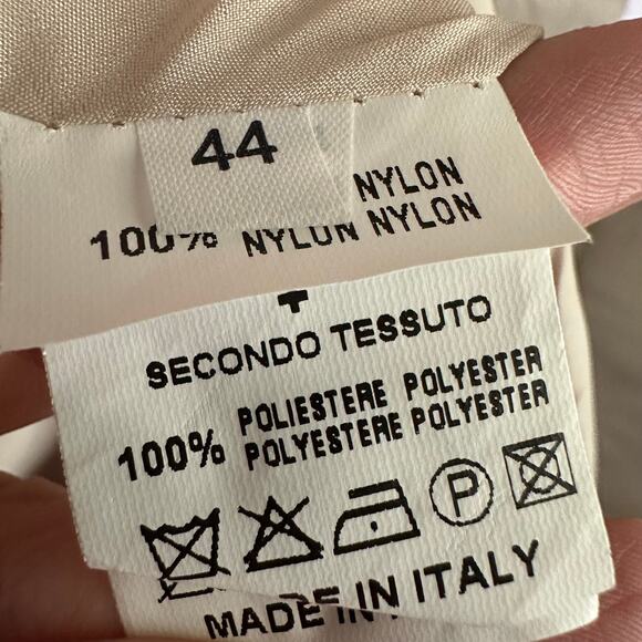 Io Couture Floral Foliage Pastel Fit & Flare Pleated Structured Mini Dress US 40 - Picture 7 of 12